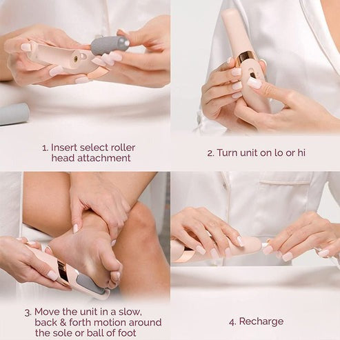 Rechargeable Electric Pedicure Foot File – Smooth & Remove Calluses Easily at Home