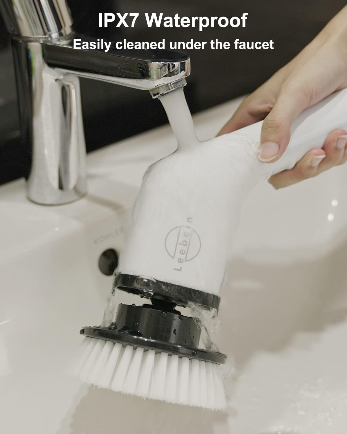4-in-1 Electric Cleaning Brush Set for Car, Floor, Glass & Leather Surfaces